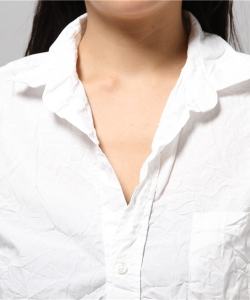 Frank&Eileen(フランクアンドアイリーン)の「Frank&Eileen コットンシャツ(シャツ/ブラウス・レディース・ホワイト・X-SMALL/XX-SMALL)」の6枚目の写真