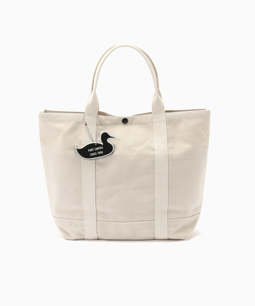 SAVE KHAKI UNITED(セーブカーキユナイテッド)の「PORT CANVAS MAINE ST. DAY TOTE(トートバッグ・メンズ・アイボリー/ネイビー・FREE)」の6枚目の写真