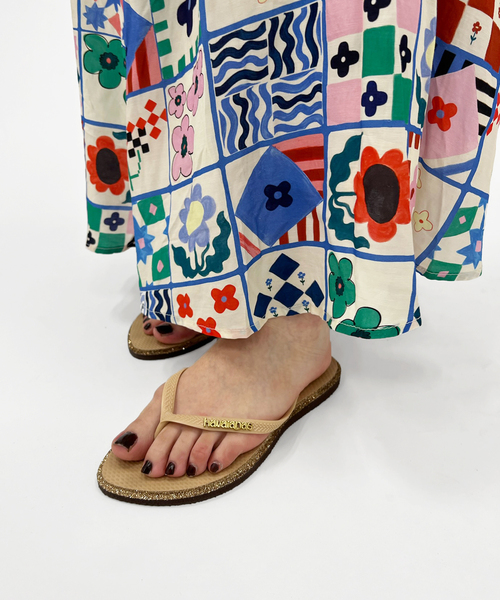 havaianas(ハワイアナス)の「【Havaianas/ハワイアナス】SLIM POINT GLITTER(サンダル・レディース・ベージュ・24.5cm/23cm)」の8枚目の写真