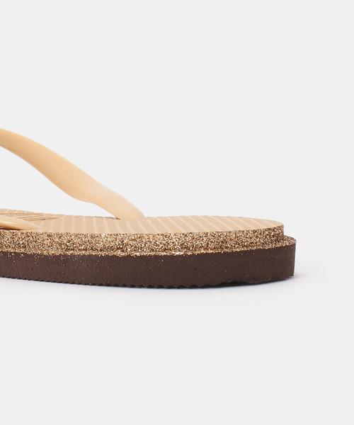 havaianas(ハワイアナス)の「【Havaianas/ハワイアナス】SLIM POINT GLITTER(サンダル・レディース・ベージュ・24.5cm/23cm)」の7枚目の写真
