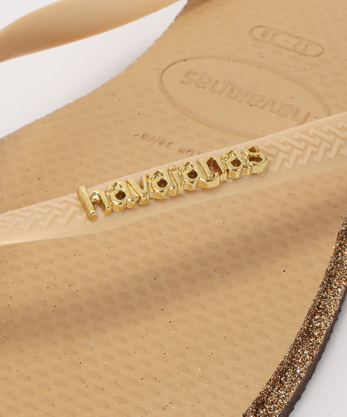 havaianas(ハワイアナス)の「【Havaianas/ハワイアナス】SLIM POINT GLITTER(サンダル・レディース・ベージュ・24.5cm/23cm)」の4枚目の写真