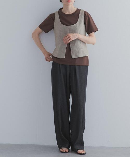 URBAN RESEARCH DOORS(アーバンリサーチドアーズ)の「リヨセルデニムイージーパンツ(デニムパンツ・レディース・ブラック/インディゴブルー・MEDIUM/LARGE)」の21枚目の写真