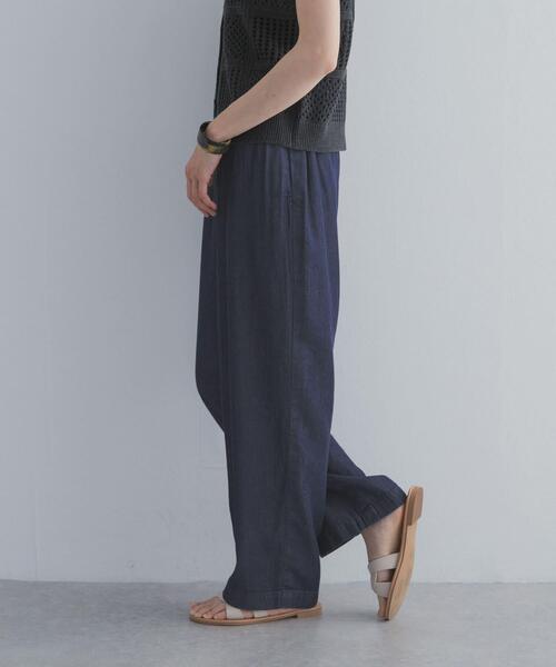 URBAN RESEARCH DOORS(アーバンリサーチドアーズ)の「リヨセルデニムイージーパンツ(デニムパンツ・レディース・ブラック/インディゴブルー・MEDIUM/LARGE)」の18枚目の写真