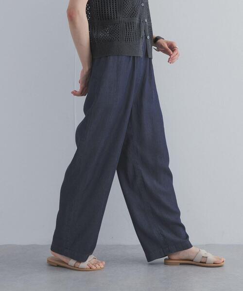 URBAN RESEARCH DOORS(アーバンリサーチドアーズ)の「リヨセルデニムイージーパンツ(デニムパンツ・レディース・ブラック/インディゴブルー・MEDIUM/LARGE)」の17枚目の写真