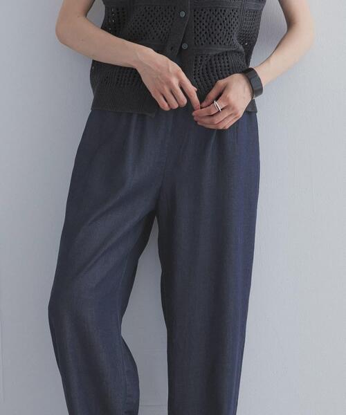 URBAN RESEARCH DOORS(アーバンリサーチドアーズ)の「リヨセルデニムイージーパンツ(デニムパンツ・レディース・ブラック/インディゴブルー・MEDIUM/LARGE)」の15枚目の写真
