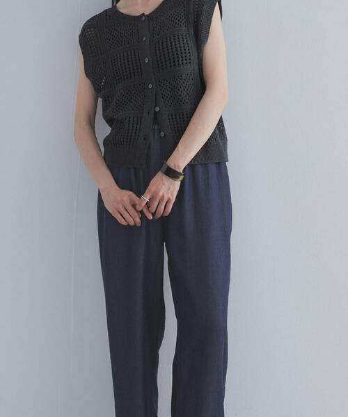 URBAN RESEARCH DOORS(アーバンリサーチドアーズ)の「リヨセルデニムイージーパンツ(デニムパンツ・レディース・ブラック/インディゴブルー・MEDIUM/LARGE)」の14枚目の写真