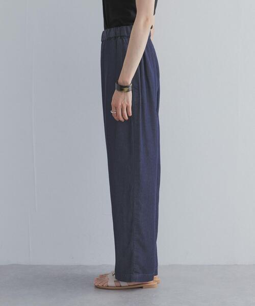 URBAN RESEARCH DOORS(アーバンリサーチドアーズ)の「リヨセルデニムイージーパンツ(デニムパンツ・レディース・ブラック/インディゴブルー・MEDIUM/LARGE)」の10枚目の写真