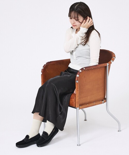 ALBEROLA（アルベローラ）の「【ALBEROLA / アルベローラ】ベルベットローファー/シューズ（ローファー・レディース・ブラック/ブラウン・24/23/22/25）」の12枚目の写真