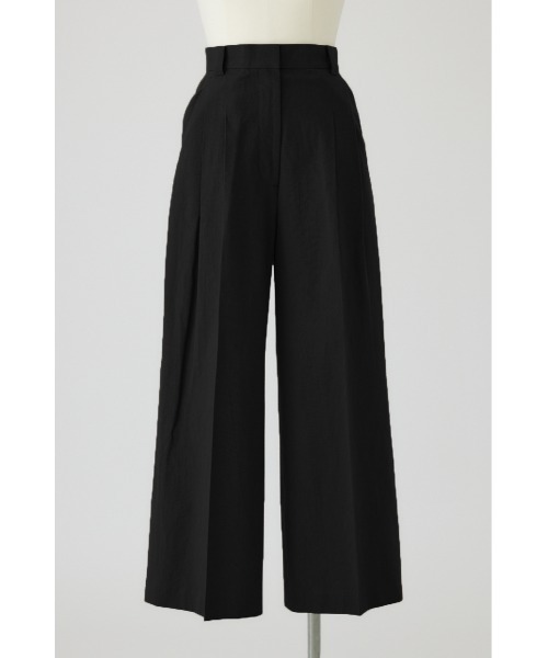 RIM.ARK（リムアーク）の「Linen mix slacks(リネンミックススラックス)（スラックス・レディース・ブラウン/ブラック/ホワイト・36/38）」の2枚目の写真