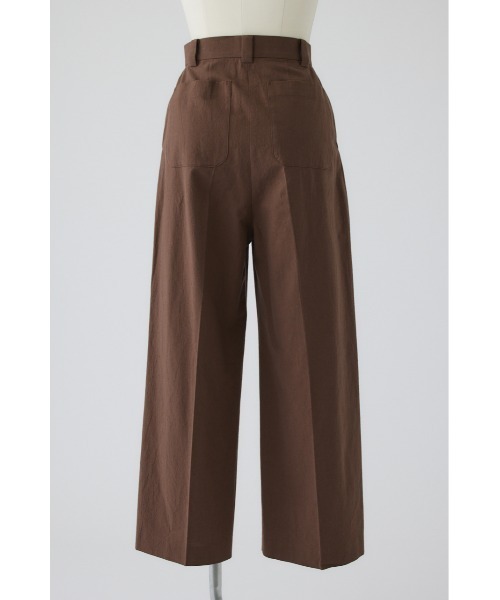 RIM.ARK（リムアーク）の「Linen mix slacks(リネンミックススラックス)（スラックス・レディース・ブラウン/ブラック/ホワイト・36/38）」の21枚目の写真