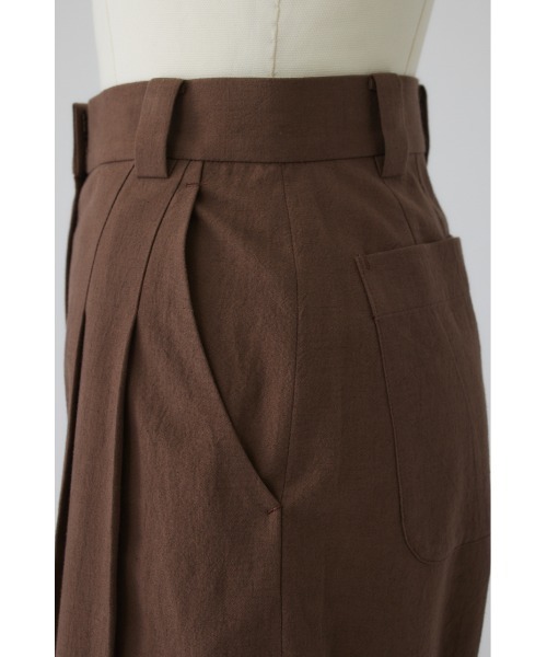 RIM.ARK（リムアーク）の「Linen mix slacks(リネンミックススラックス)（スラックス・レディース・ブラウン/ブラック/ホワイト・36/38）」の19枚目の写真