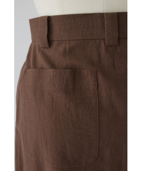 RIM.ARK（リムアーク）の「Linen mix slacks(リネンミックススラックス)（スラックス・レディース・ブラウン/ブラック/ホワイト・36/38）」の18枚目の写真