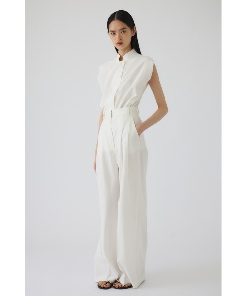 RIM.ARK（リムアーク）の「Linen mix slacks(リネンミックススラックス)（スラックス・レディース・ブラウン/ブラック/ホワイト・36/38）」の16枚目の写真