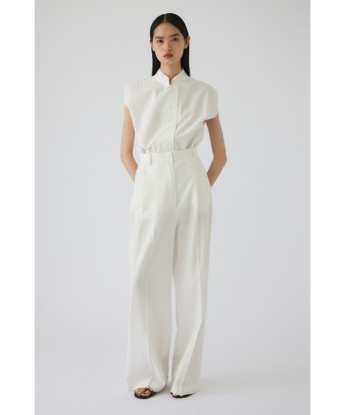 RIM.ARK（リムアーク）の「Linen mix slacks(リネンミックススラックス)（スラックス・レディース・ブラウン/ブラック/ホワイト・36/38）」の15枚目の写真
