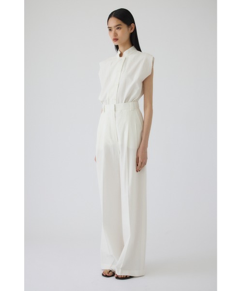 RIM.ARK（リムアーク）の「Linen mix slacks(リネンミックススラックス)（スラックス・レディース・ブラウン/ブラック/ホワイト・36/38）」の12枚目の写真