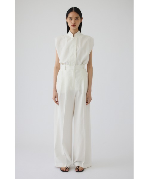 RIM.ARK（リムアーク）の「Linen mix slacks(リネンミックススラックス)（スラックス・レディース・ブラウン/ブラック/ホワイト・36/38）」の11枚目の写真