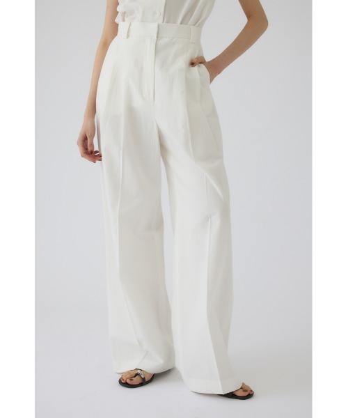 RIM.ARK（リムアーク）の「Linen mix slacks(リネンミックススラックス)（スラックス・レディース・ブラウン/ブラック/ホワイト・36/38）」の10枚目の写真