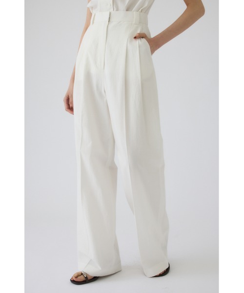 RIM.ARK（リムアーク）の「Linen mix slacks(リネンミックススラックス)（スラックス・レディース・ブラウン/ブラック/ホワイト・36/38）」の9枚目の写真