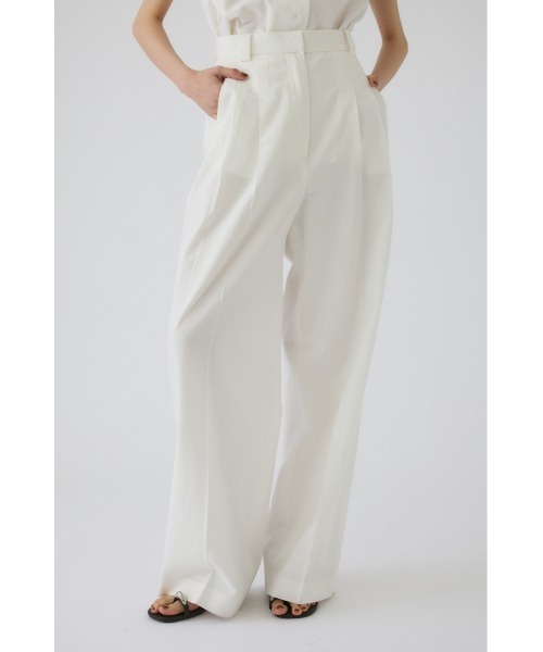 RIM.ARK（リムアーク）の「Linen mix slacks(リネンミックススラックス)（スラックス・レディース・ブラウン/ブラック/ホワイト・36/38）」の8枚目の写真