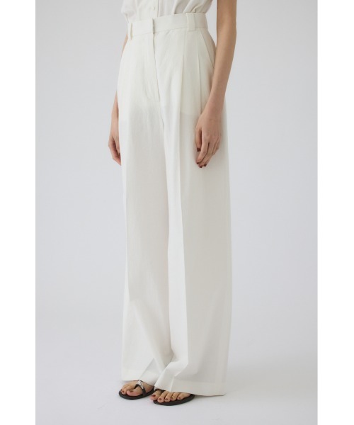 RIM.ARK（リムアーク）の「Linen mix slacks(リネンミックススラックス)（スラックス・レディース・ブラウン/ブラック/ホワイト・36/38）」の6枚目の写真