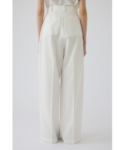 RIM.ARK（リムアーク）の「Linen mix slacks(リネンミックススラックス)（スラックス・レディース・ブラウン/ブラック/ホワイト・36/38）」の4枚目の写真