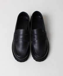 GLOSTER（グロスター）の「【GOODNESS】本革コインローファー ペニーローファー タンクソール（モカシン/デッキシューズ）」