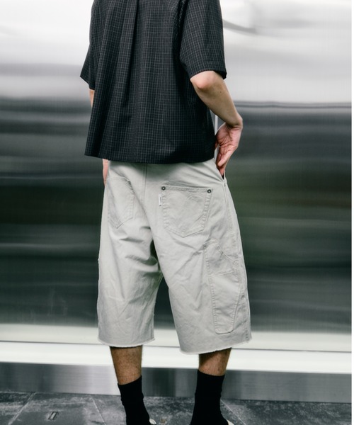 CONZ（コンズ）の「BASICKS×duck double knee curve leg shorts（デニムパンツ・メンズ・ブラック/ブラウン/グレー/ホワイト・3/2）」の10枚目の写真