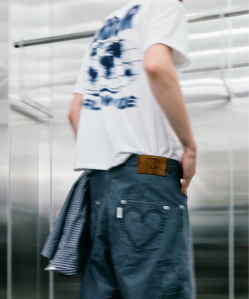 CONZ（コンズ）の「BASICKS×duck double knee curve leg shorts（デニムパンツ・メンズ・ブラック/ブラウン/グレー/ホワイト・3/2）」の11枚目の写真