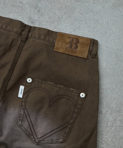 CONZ（コンズ）の「BASICKS×duck double knee curve leg shorts（デニムパンツ・メンズ・ブラック/ブラウン/グレー/ホワイト・3/2）」の21枚目の写真
