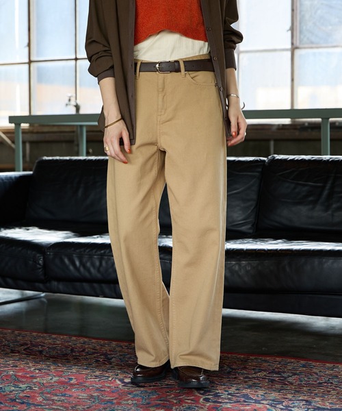 GEORGE'S（ジョージズ）の「セミワイドデニム（デニムパンツ・レディース・ブラウン/ブルー/ベージュ・MEDIUM/LARGE）」の2枚目の写真