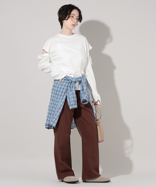 GEORGE'S（ジョージズ）の「セミワイドデニム（デニムパンツ・レディース・ブラウン/ブルー/ベージュ・MEDIUM/LARGE）」の8枚目の写真