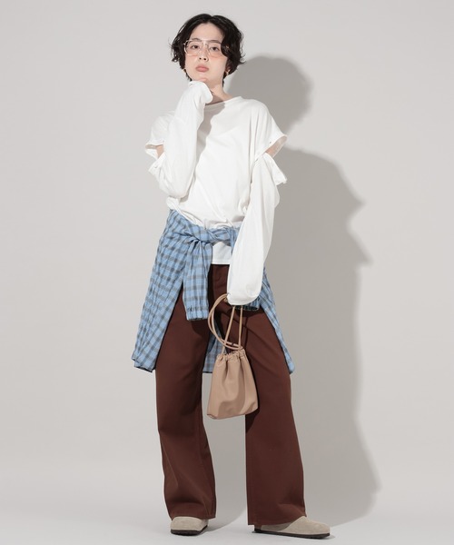 GEORGE'S（ジョージズ）の「セミワイドデニム（デニムパンツ・レディース・ブラウン/ブルー/ベージュ・MEDIUM/LARGE）」の9枚目の写真