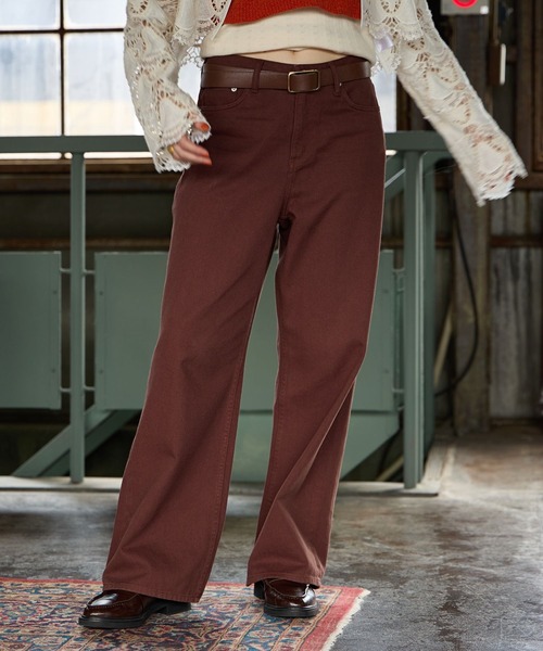 GEORGE'S（ジョージズ）の「セミワイドデニム（デニムパンツ・レディース・ブラウン/ブルー/ベージュ・MEDIUM/LARGE）」の12枚目の写真