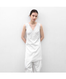 V-NECK PALE PETAL DRESS (OP-6332)