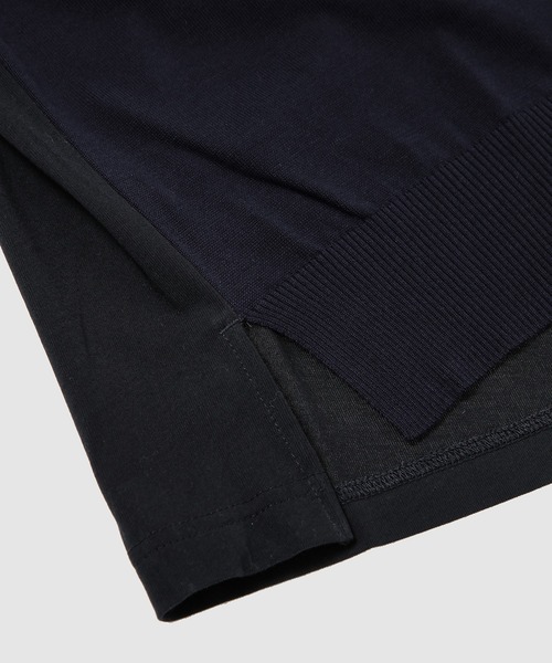 COMME des GARCONS HOMME(コム デ ギャルソン・オム)の「KNIT EXCHANGE T-SHIRT(Tシャツ/カットソー・メンズ・ブラック/ネイビー・M/L/XL/S)」の9枚目の写真
