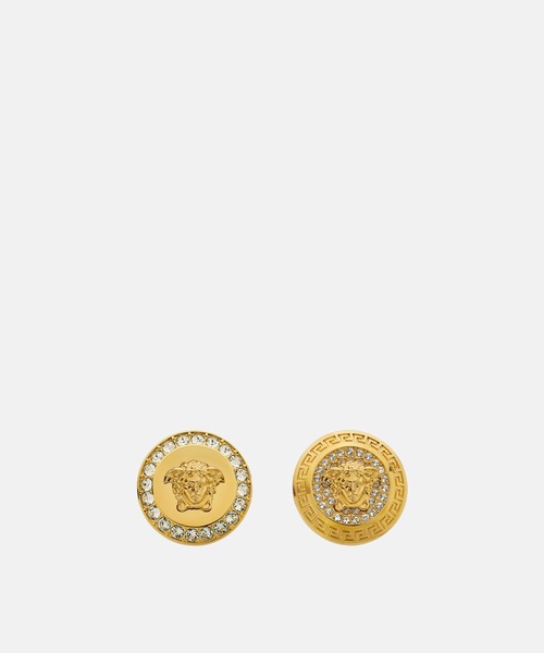 VERSACE（ヴェルサーチ）の「メドゥーサ クリスタル イヤリング（イヤリング・レディース・ブラック・ONE SIZE）」の2枚目の写真