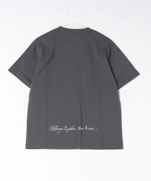 twins（nemne store）（ツインズ）の「9090 x twins logo tee（Tシャツ/カットソー・レディース・チャコール/ライトブルー・SMALL/LARGE/MEDIUM）」の16枚目の写真