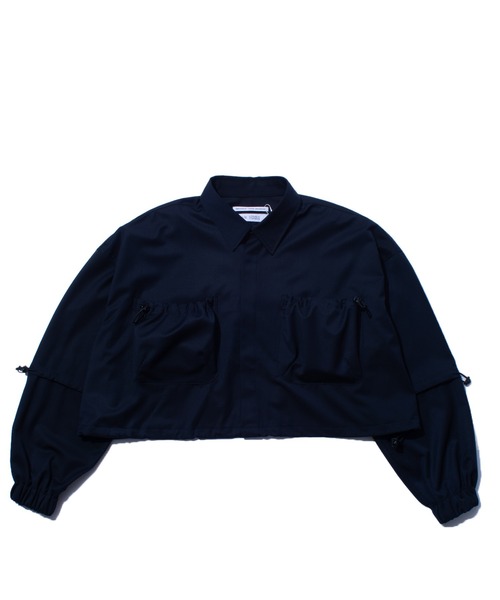F/CE. (エフシーイー)の「F/CE. TECH TRANSFORM SHIRT / エフシーイー テック トランスフォーム シャツ(シャツ/ブラウス・レディース・ネイビー/ブラック/ストライプ・SMALL)」の2枚目の写真