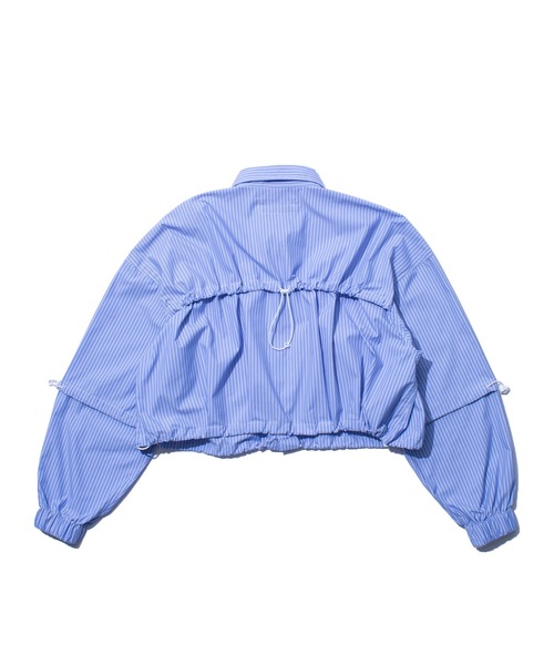 F/CE. (エフシーイー)の「F/CE. TECH TRANSFORM SHIRT / エフシーイー テック トランスフォーム シャツ(シャツ/ブラウス・レディース・ネイビー/ブラック/ストライプ・SMALL)」の6枚目の写真