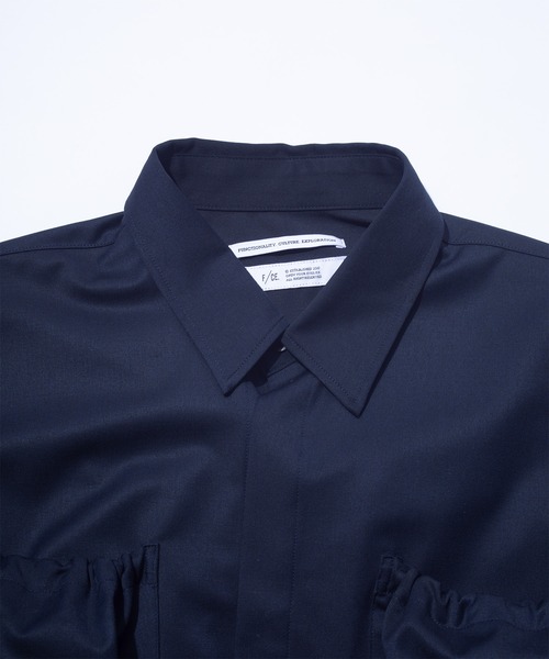 F/CE. (エフシーイー)の「F/CE. TECH TRANSFORM SHIRT / エフシーイー テック トランスフォーム シャツ(シャツ/ブラウス・レディース・ネイビー/ブラック/ストライプ・SMALL)」の8枚目の写真