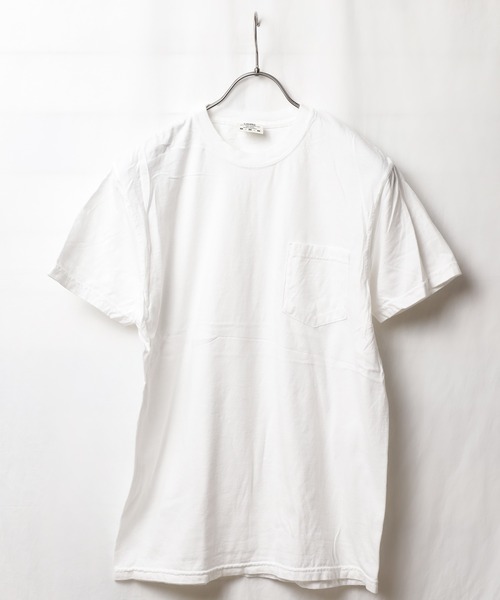comfort colors(コンフォートカラーズ)の「【RE】【COMFORT COLORS】6.1oz ガーメントダイポケットTシャツ(Tシャツ/カットソー・メンズ・ホワイト/スミクロ・MEDIUM/LARGE/X-LARGE)」の2枚目の写真