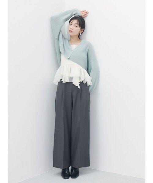 LAGUNAMOON(ラグナムーン)の「バイカラーベルトパンツ 【オフィスカジュアル】(その他パンツ・レディース・ブラウン・MEDIUM/SMALL)」の6枚目の写真