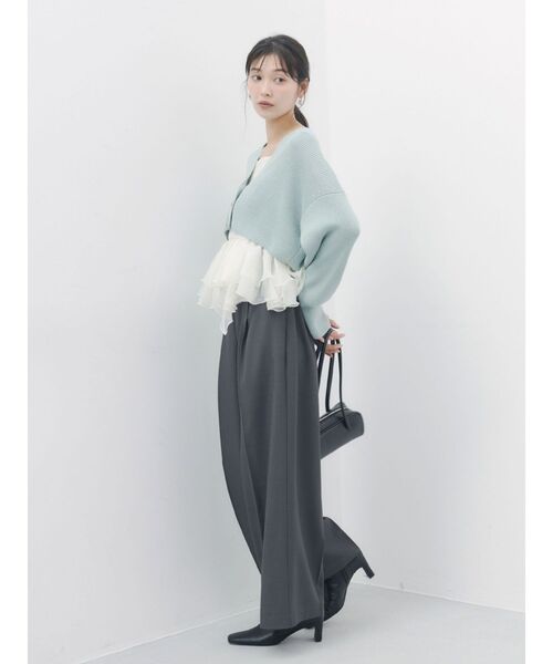LAGUNAMOON(ラグナムーン)の「バイカラーベルトパンツ 【オフィスカジュアル】(その他パンツ・レディース・ブラウン・MEDIUM/SMALL)」の7枚目の写真