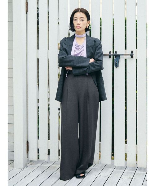 LAGUNAMOON(ラグナムーン)の「バイカラーベルトパンツ 【オフィスカジュアル】(その他パンツ・レディース・ブラウン・MEDIUM/SMALL)」の9枚目の写真