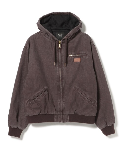 BEAMS HEART(ビームスハート)の「GMS コットンダック ワーク パーカー 中綿 ブルゾン(ブルゾン・メンズ・ブラック/ブラウン・SMALL/MEDIUM/LARGE)」の14枚目の写真