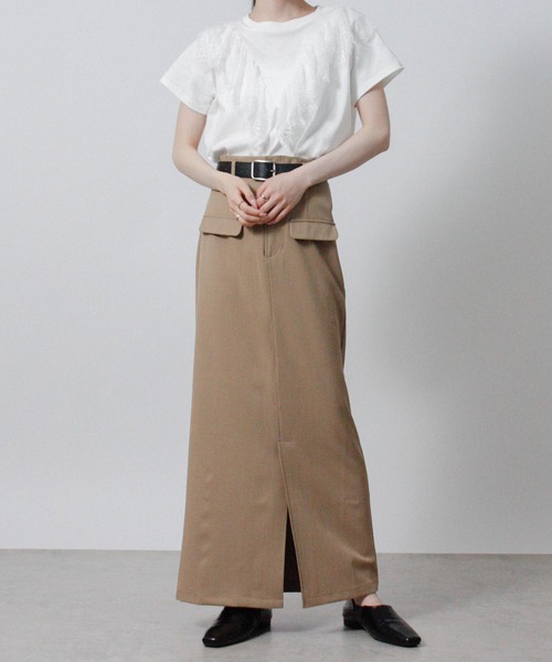 NYLAUS(ナイラス)の「【SG】フリル レース Tシャツ 半袖(Tシャツ/カットソー・レディース・ブラック/オフホワイト・M)」の11枚目の写真