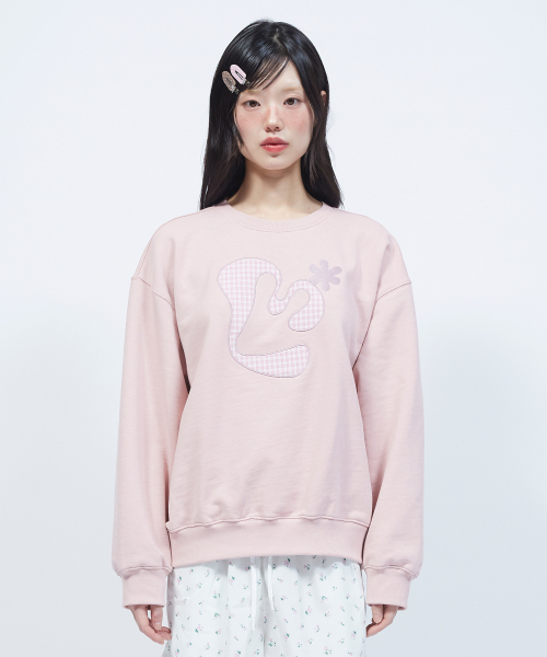LMR(エルエムアール)の「アプリケフローラルロゴスウェット PINK(スウェット・レディース・PINK・SMALL/MEDIUM)」の14枚目の写真