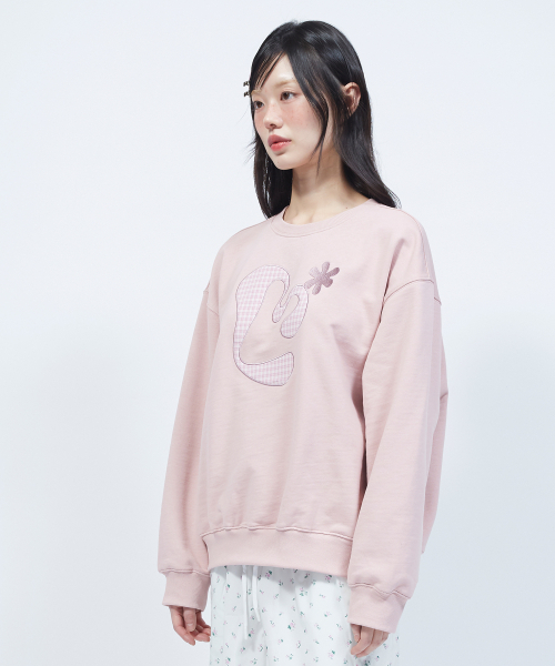 LMR(エルエムアール)の「アプリケフローラルロゴスウェット PINK(スウェット・レディース・PINK・SMALL/MEDIUM)」の15枚目の写真