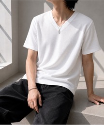 【Bls】 【ZM】【Bling Leads】サーマルワッフル V/N TEE(BL)