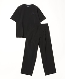 THOUSAND MILE(�T�E�U���h�}�C��)��THOUSAND MILE/�T�E�U���h�}�C�� SHORT SLEEVE T-SHIRT & LONG PANTS SET ���� T�V���c �t�������O�X �p���c ���C�h�p���c ���Y�{�� �i�b�v�T�b�N 3�_�Z�b�g �Z�b�g�A�b�v �X�g���b�` �h���C�^�b�` UV�J�b�g �����Y ���f�B�[�X 2026�N �� �ĕ�(�Z�b�g�A�b�v)